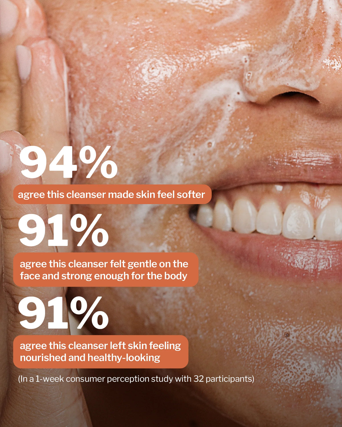 milky-soft face and body cleanser