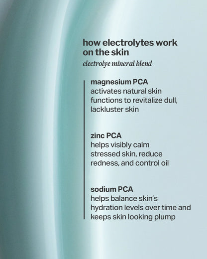 travel-size electrolyte water cream