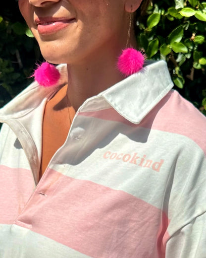 club kind pink polo