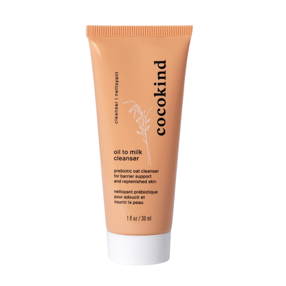 travel-size oil to milk cleansing balm